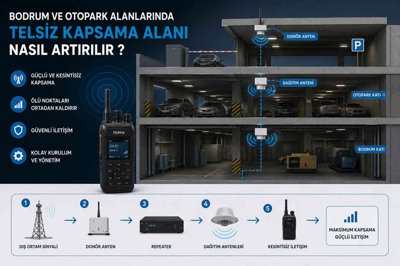 Bodrum ve Otopark Alanlarında Telsiz Kapsama Alanı Nasıl Artırılır?