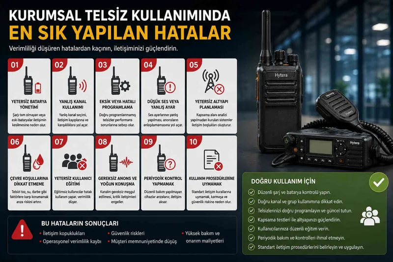 Kurumsal Telsiz Kullanımında En Sık Yapılan Hatalar