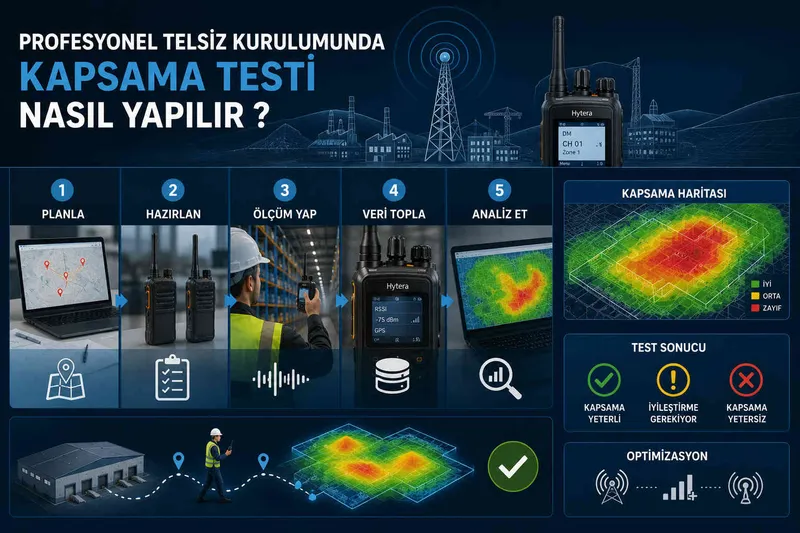 Profesyonel Telsiz Kurulumunda Kapsama Testi Nasıl Yapılır?