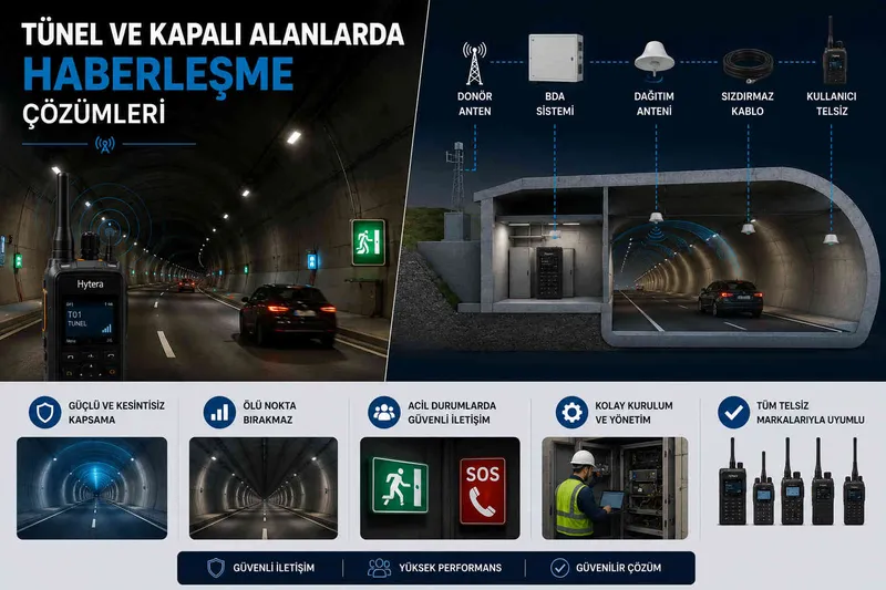Tünel ve Kapalı Alanlarda Haberleşme Çözümleri