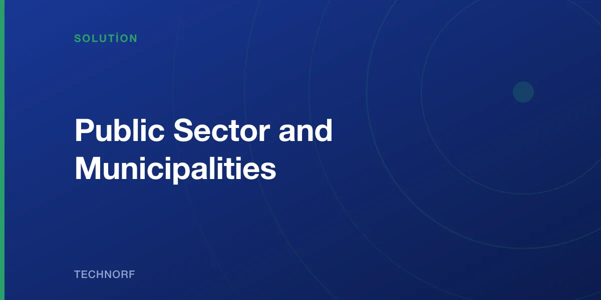 Public Sector and Municipalities