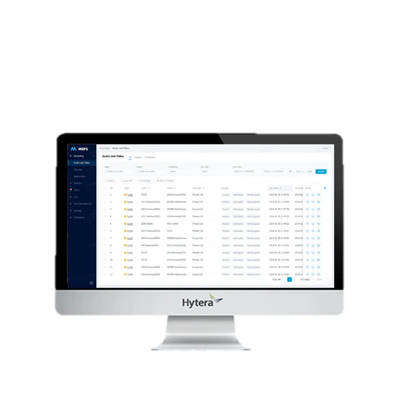 Hytera MRPS Multimedya Kayıt ve Oynatma Sistemi